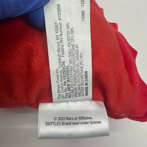 Skittles It'sugar Red Stuffed Pillow with 5 Mini Plush Candy Inside - Picture 7 of 8